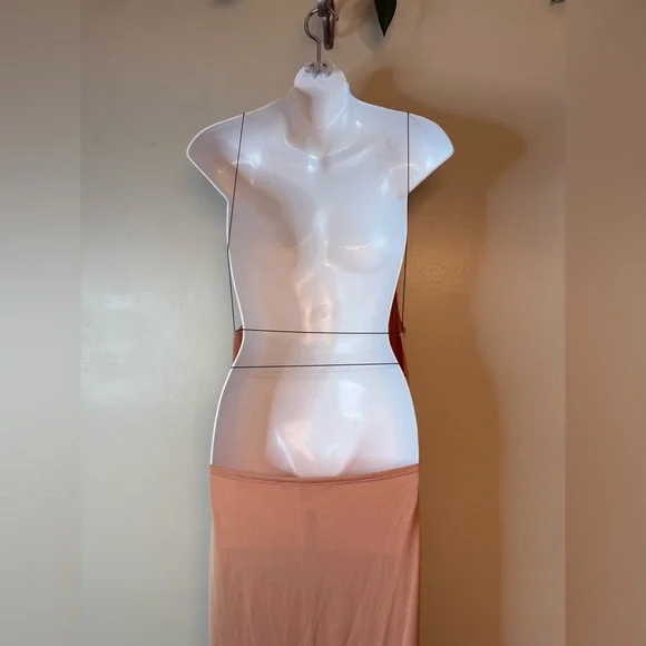 Victoria Secret Elegant Tan Maxi Slip vintage‎ size Small